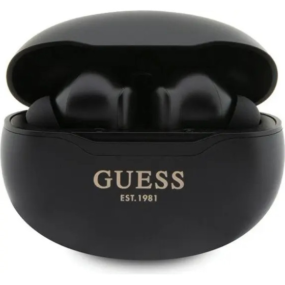 Guess GUTWST50EK TWS Bluetooth headphones + docking station - black Classic EST - (GUE002960-0)