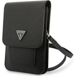 Guess Handbag GUWBSATMBK black / black Saffiano Triangle - (GUE002049-0)