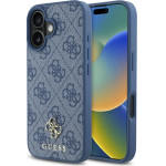 Guess HC PU 4G Small 4G and Classic Case for iPhone 16 MagSafe - Blue - (GUE004369-0)