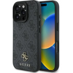 Guess HC PU 4G Small 4G and Classic Case for iPhone 16 Pro Max MagSafe - Black - (GUE004366-0)