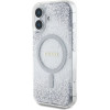 Guess HC Resin Bottom Glitter MagSafe case for iPhone 16 - silver - (GUE004365-0)