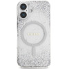 Guess HC Resin Bottom Glitter MagSafe case for iPhone 16 - silver - (GUE004365-0)