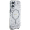Guess HC Resin Bottom Glitter MagSafe case for iPhone 16 - silver - (GUE004365-0)