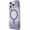 Guess HC Resin Bottom Glitter MagSafe case for iPhone 16 Pro - purple - (GUE004360-0)