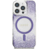 Guess HC Resin Bottom Glitter MagSafe case for iPhone 16 Pro - purple - (GUE004360-0)