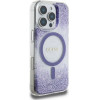 Guess HC Resin Bottom Glitter MagSafe case for iPhone 16 Pro - purple - (GUE004360-0)