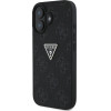 Guess Hot Stamp 4G Pattern Triangle Metal Logo case for iPhone 16 - black - (GUE004406-0)