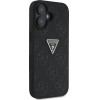 Guess Hot Stamp 4G Pattern Triangle Metal Logo case for iPhone 16 - black - (GUE004406-0)