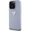 Guess Hot Stamp 4G Pattern Triangle Metal Logo iPhone 16 Pro Case - Purple - (GUE004413-0)