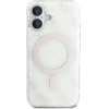 Guess IML 4G Background MagSafe Case for iPhone 16 Plus - White - (GUE003973-0)