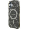 Guess IML 4G Background MagSafe iPhone 16 Case - Brown - (GUE003968-0)
