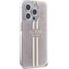 Guess IML 4G Gold Stripe case for iPhone 14 Pro Max - pink - (GUE003519-0)