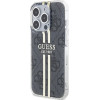 Guess IML 4G Gold Stripe case for iPhone 15 Pro - black - (GUE003513-0)