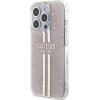 Guess IML 4G Gold Stripe case for iPhone 15 Pro - pink - (GUE003522-0)