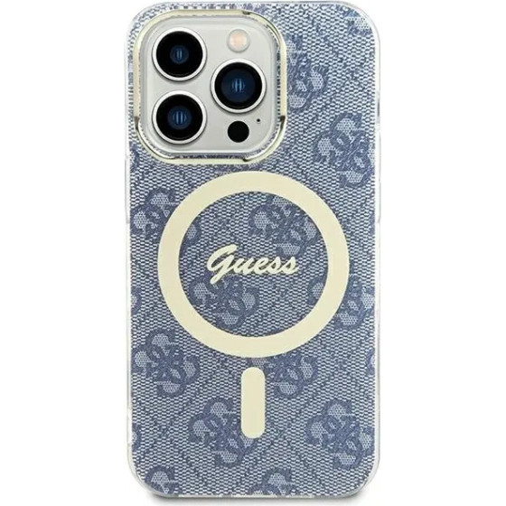 Guess IML 4G MagSafe case for iPhone 15 / 14 / 13 - blue - (GUE003574-0)