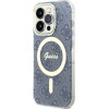 Guess IML 4G MagSafe case for iPhone 15 Pro - blue - (GUE003575-0)