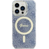 Guess IML 4G MagSafe case for iPhone 15 Pro - blue - (GUE003575-0)