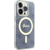 Guess IML 4G MagSafe case for iPhone 15 Pro - blue - (GUE003575-0)