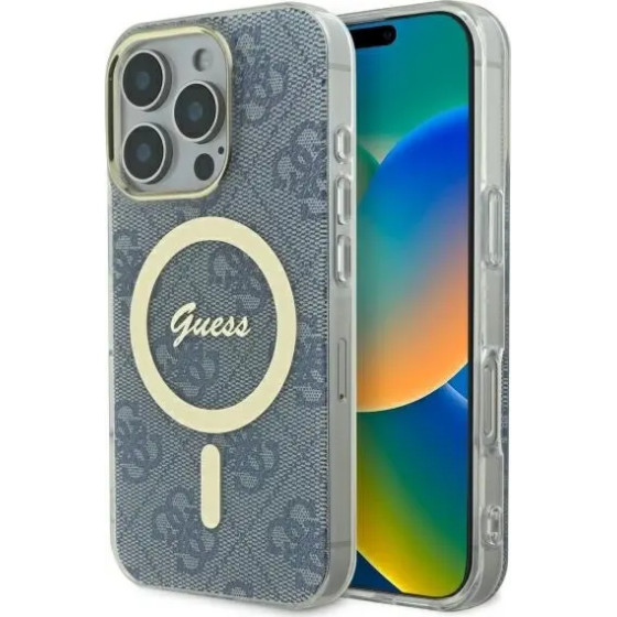 Guess IML 4G MagSafe Case for iPhone 16 Pro Max - Blue - (GUE004036-0)
