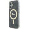 Guess IML 4G MagSafe iPhone 16 Case - Black - (GUE004028-0)