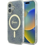 Guess IML 4G MagSafe iPhone 16 Case - Blue - (GUE004034-0)