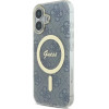 Guess IML 4G MagSafe iPhone 16 Case - Blue - (GUE004034-0)