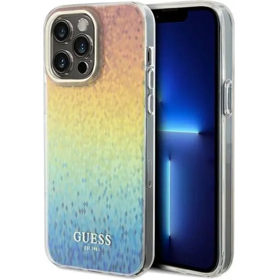 Guess IML Faceted Mirror Disco Iridescent case for iPhone 13 Pro Max - multicolored - (GUE003401-0)