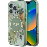 Guess IML Flower & Tonal Circle MagSafe case for iPhone 16 Pro Max - green - (GUE003995-0)