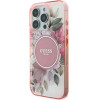Guess IML Flower & Tonal Circle MagSafe iPhone 16 Pro Max Case - Pink - (GUE003999-0)