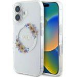 Guess IML Flowers Wreath MagSafe iPhone 16 Case - Clear - (GUE003898-0)