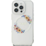 Guess IML Flowers Wreath MagSafe iPhone 16 Pro Max Case - Clear - (GUE003900-0)