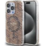 Guess IML GCube MagSafe case for iPhone 15 Pro - brown - (GUE003509-0)