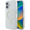 Guess IML Glitter Circle MagSafe iPhone 16 Case - Clear - (GUE003990-0)