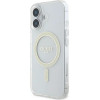 Guess IML Glitter Circle MagSafe iPhone 16 Case - Clear - (GUE003990-0)