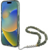 Guess IML Glitter With Pearl Strap MagSafe case for iPhone 16 Plus - green - (GUE003926-0)