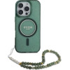 Guess IML Glitter With Pearl Strap MagSafe case for iPhone 16 Pro Max - green - (GUE003928-0)