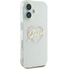 Guess IML Heart Case for iPhone 16 plus - Transparent - (GUE003987-0)