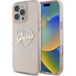 Guess IML Heart Case for iPhone 16 Pro - Pink - (GUE003984-0)