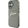 Guess IML Heart iPhone 16 Case - Black - (GUE003979-0)