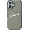 Guess IML Heart iPhone 16 Case - Black - (GUE003979-0)