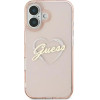 Guess IML Heart iPhone 16 Case - Pink - (GUE003983-0)