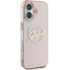 Guess IML Heart iPhone 16 Case - Pink - (GUE003983-0)