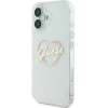 Guess IML Heart iPhone 16 Case - Transparent - (GUE003986-0)