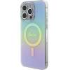 Guess IML Iridescent MagSafe case for iPhone 15 Pro - turquoise - (GUE003122-0)
