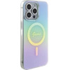 Guess IML Iridescent MagSafe case for iPhone 15 Pro - turquoise - (GUE003122-0)