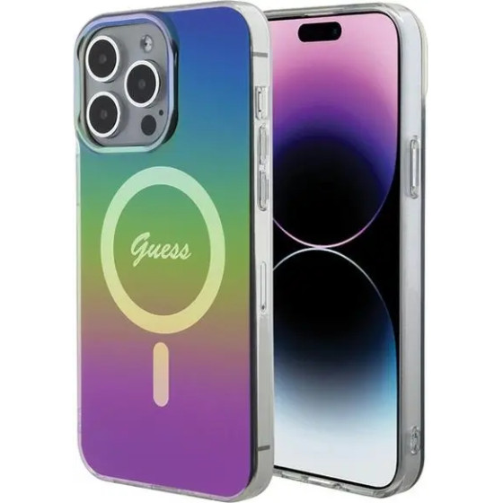 Guess IML Iridescent MagSafe case for iPhone 15 Pro Max 6.7 - multicolor - (GUE003214-0)