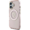 Guess IML Metal Mountain Logo MagSafe iPhone 16 Case - Pink - (GUE004418-0)