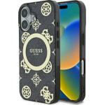 Guess IML Peony On 4G Background MagSafe case for iPhone 16 - black - (GUE003954-0)
