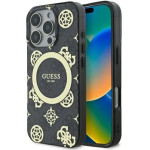 Guess IML Peony On 4G Background MagSafe case for iPhone 16 Pro - black - (GUE004083-0)