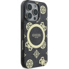 Guess IML Peony On 4G Background MagSafe case for iPhone 16 Pro - black - (GUE004083-0)